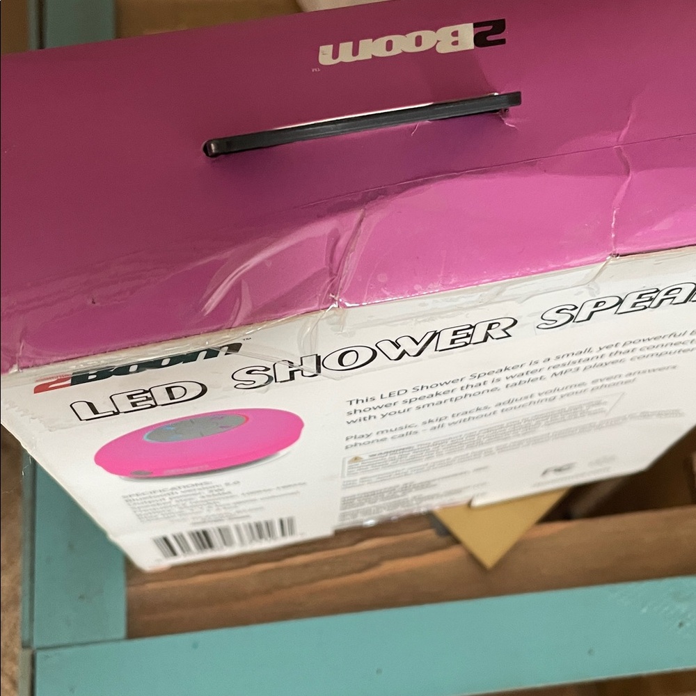 Pink LED Shower Speaker - Picture 4 of 4